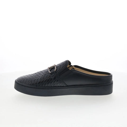 Spenco Durham Slide SP1038BLK Womens Black Synthetic Mules Slippers Shoes