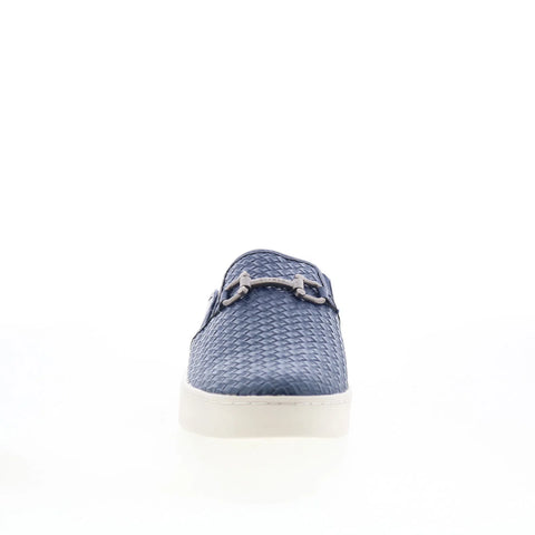 Spenco Durham Slide SP1038NVY Womens Blue Synthetic Slip On Clog Flats Shoes