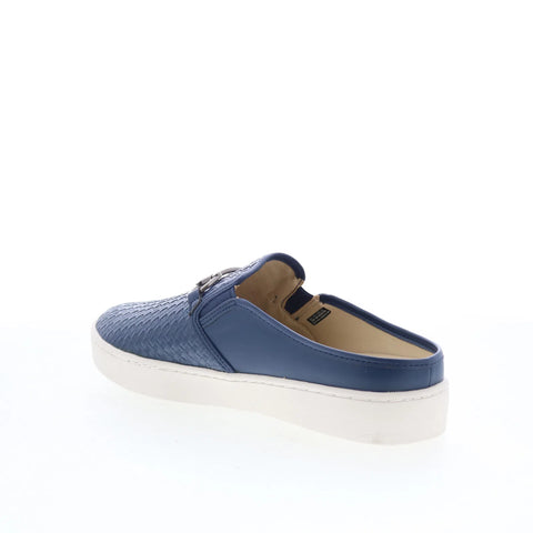 Spenco Durham Slide SP1038NVY Womens Blue Synthetic Slip On Clog Flats Shoes