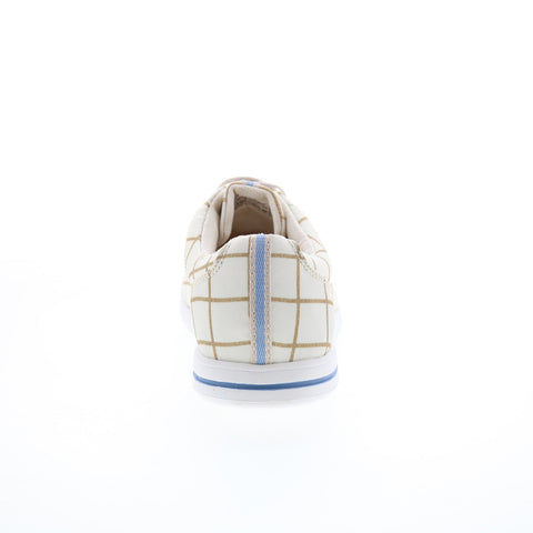 Dexter Kerrie DW0000635 Womens Beige Canvas Lace Up Athletic Bowling Shoes