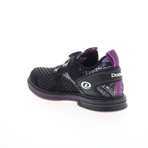 Dexter Pro Boa DW0000991 Womens Black Mesh Slip On Athletic Bowling Shoes