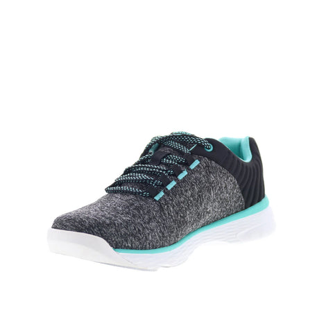 Dexter Elin DW0002398 Womens Gray Canvas Lace Up Athletic Bowling Shoes