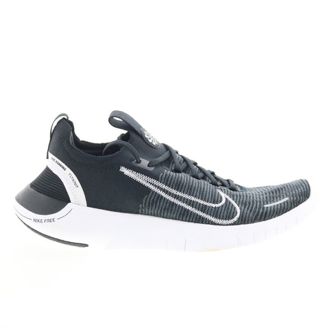 Nike Free Run FlyKnit Next Nature Womens Black Athletic Running Shoes