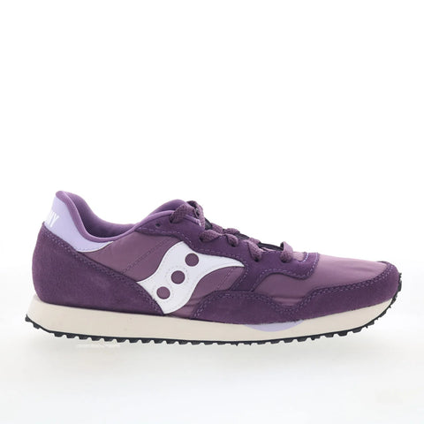 Saucony DXN Trainer S60757-21 Womens Purple Suede Lifestyle Sneakers Shoes