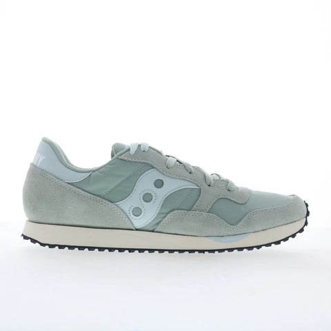 Saucony DXN Trainer S60757-23 Womens Green Suede Lifestyle Sneakers Shoes