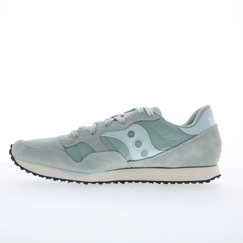 Saucony DXN Trainer S60757-23 Womens Green Suede Lifestyle Sneakers Shoes