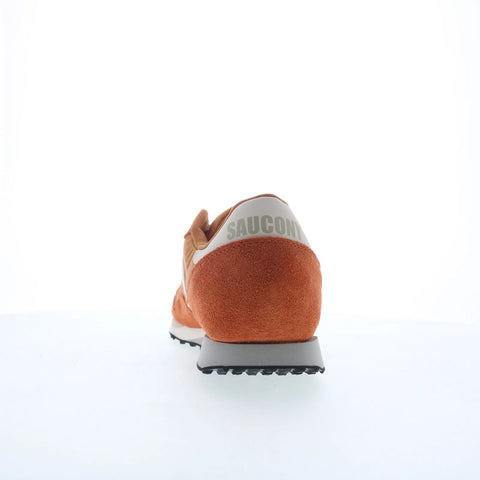 Saucony DXN Trainer S70757-25 Mens Orange Suede Lifestyle Sneakers Shoes