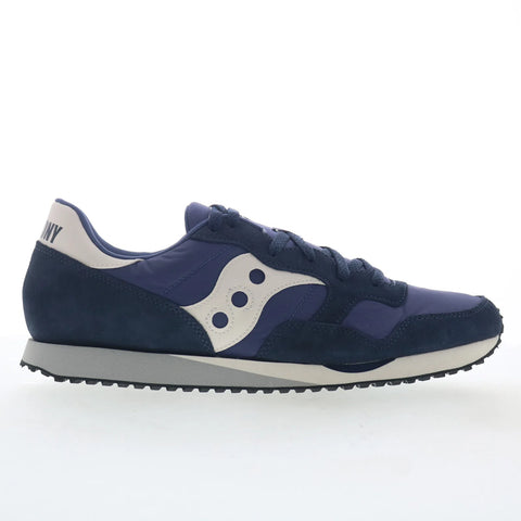 Saucony DXN Trainer S70757-27 Mens Blue Suede Lifestyle Sneakers Shoes