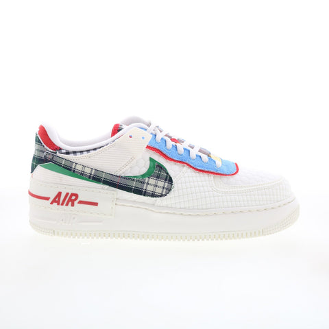 Nike Air Force 1 Shadow DZ5193-100 Womens White Lifestyle Sneakers Shoes