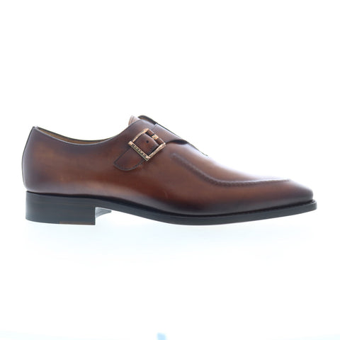 Mezlan Apron Toe Monk Strap E21366 Mens Brown Loafers & Slip Ons Casual Shoes