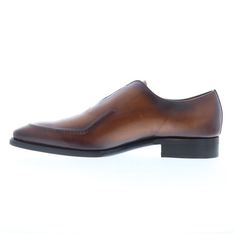 Mezlan Apron Toe Monk Strap E21366 Mens Brown Loafers & Slip Ons Casual Shoes