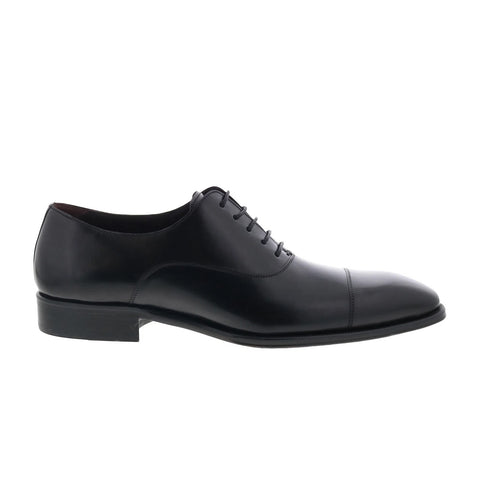 Mezlan Patina Oxford Cap Toe E21622 Mens Black Leather Oxfords Cap Toe Shoes