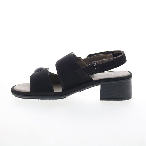 Fly London Ebla EBLA489FLY-000 Womens Black Leather Heeled Sandals Shoes