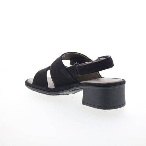 Fly London Ebla EBLA489FLY-000 Womens Black Leather Heeled Sandals Shoes