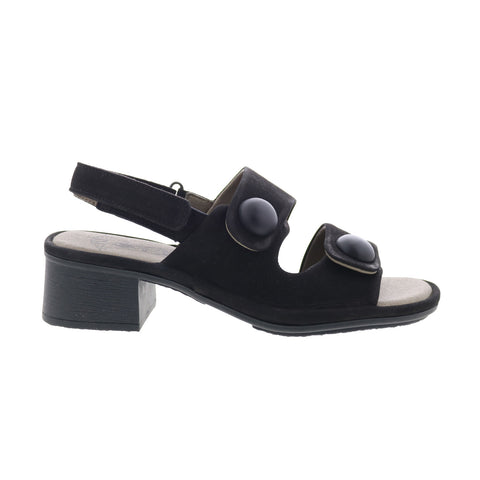 Fly London Ebla EBLA489FLY-000 Womens Black Leather Heeled Sandals Shoes