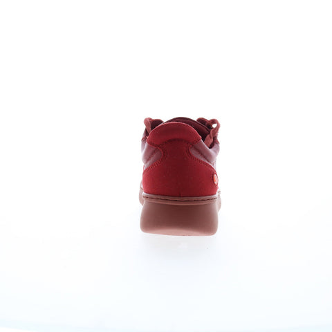 Softinos Echo ECHO700SOF-003 Womens Red Leather Lifestyle Sneakers Shoes