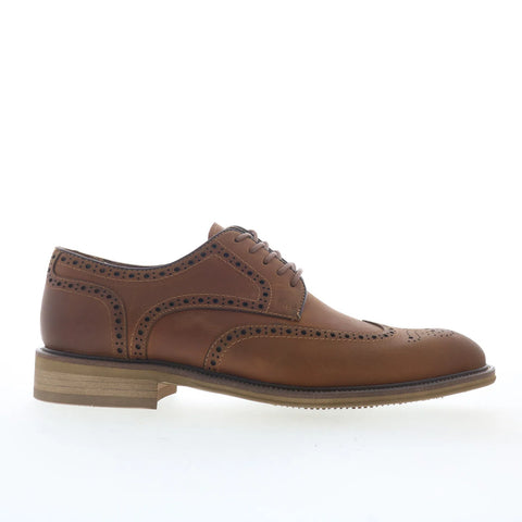 Steve Madden Eckley Mens Brown Oxfords & Lace Ups Wingtip & Brogue Shoes