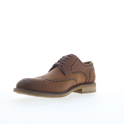 Steve Madden Eckley Mens Brown Oxfords & Lace Ups Wingtip & Brogue Shoes