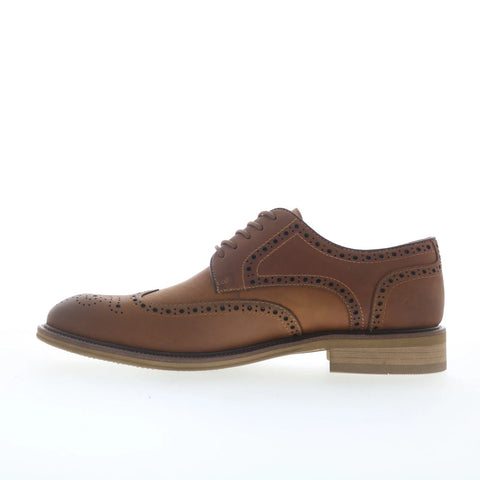 Steve Madden Eckley Mens Brown Oxfords & Lace Ups Wingtip & Brogue Shoes