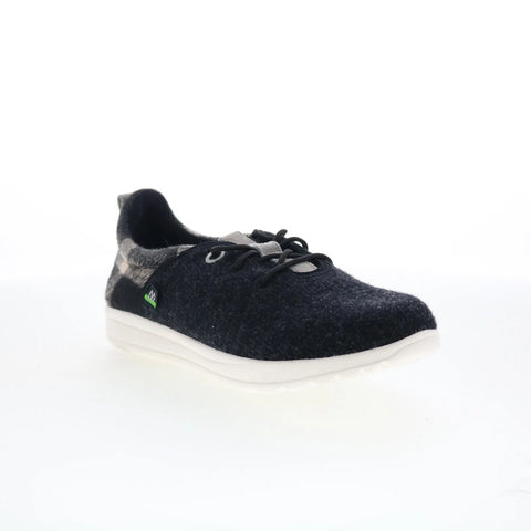 Minnetonka Eco Anew 61055 Womens Black Canvas Lifestyle Sneakers Shoes