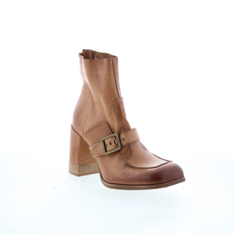 A.S. 98 Eddie Womens Brown Leather Zipper Casual Dress Boots