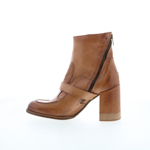 A.S. 98 Eddie Womens Brown Leather Zipper Casual Dress Boots