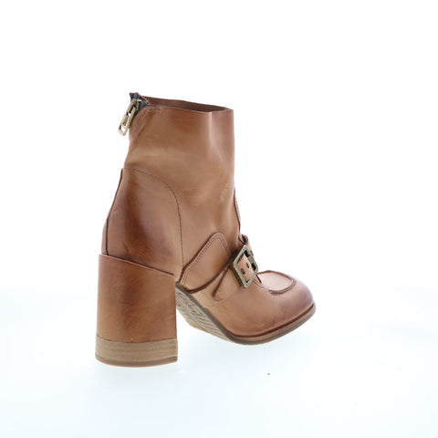 A.S. 98 Eddie Womens Brown Leather Zipper Casual Dress Boots