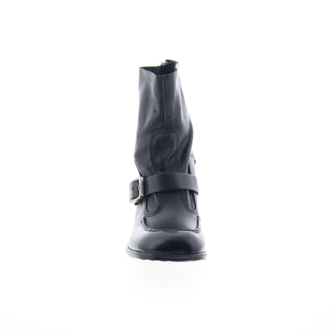 A.S. 98 Eddie Womens Black Leather Zipper Casual Dress Boots