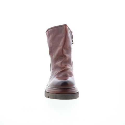 A.S. 98 Edgar Womens Brown Leather Zipper Casual Dress Boots