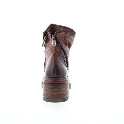 A.S. 98 Edgar Womens Brown Leather Zipper Casual Dress Boots