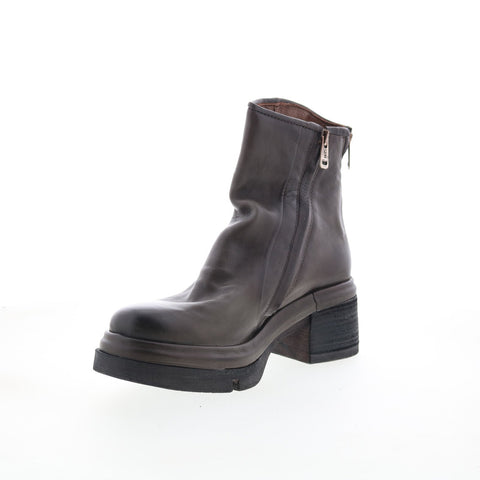 A.S. 98 Edgar Womens Brown Leather Zipper Casual Dress Boots