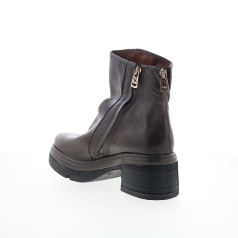A.S. 98 Edgar Womens Brown Leather Zipper Casual Dress Boots