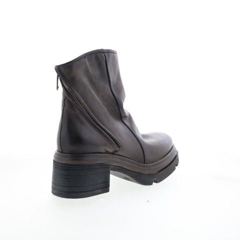 A.S. 98 Edgar Womens Brown Leather Zipper Casual Dress Boots