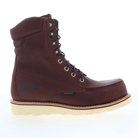 Chippewa Edge Walker WP Composite Toe Mens Brown Wide Work & Safety Boots