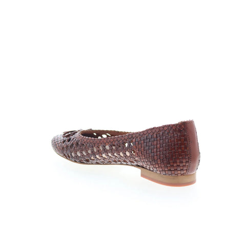 Trotters Edith T2303-226 Womens Brown Synthetic Slip On Ballet Flats Shoes