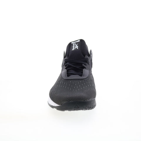 Reebok Nano X Mens Black Nylon Lace Up Athletic Cross Training Shoes