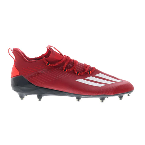 Adidas Adizero EH1313 Mens Red Synthetic Athletic Football Cleats Shoes