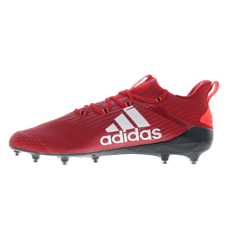 Adidas Adizero EH1313 Mens Red Synthetic Athletic Football Cleats Shoes