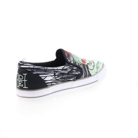 Ed Hardy Wes EH9050S Mens Black Canvas Slip On Lifestyle Sneakers Shoes
