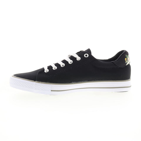 Ed Hardy Brooks EH9054L Mens Black Canvas Lace Up Lifestyle Sneakers Shoes