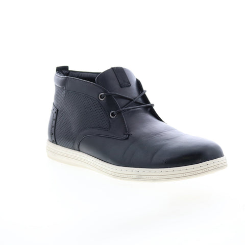 English Laundry Irvine EK505S74 Mens Black Leather Lace Up Chukka Boots