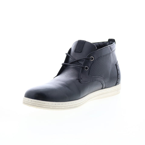 English Laundry Irvine EK505S74 Mens Black Leather Lace Up Chukka Boots