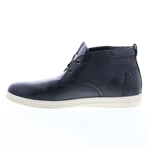 English Laundry Irvine EK505S74 Mens Black Leather Lace Up Chukka Boots