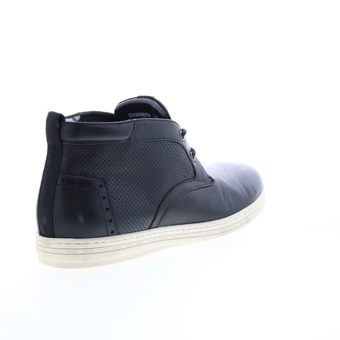 English Laundry Irvine EK505S74 Mens Black Leather Lace Up Chukka Boots