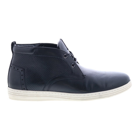 English Laundry Irvine EK505S74 Mens Black Leather Lace Up Chukka Boots