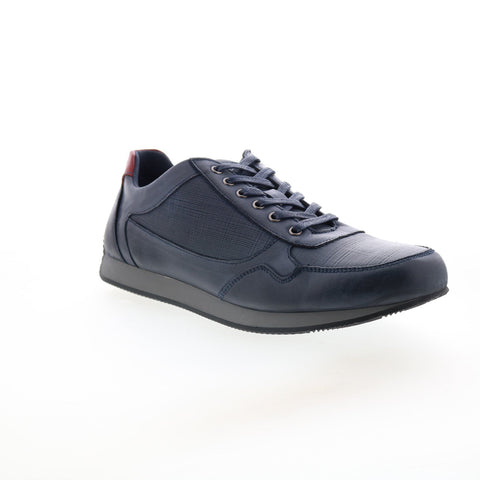 English Laundry Bradley EL2228L Mens Blue Leather Lifestyle Sneakers Shoes
