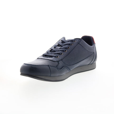 English Laundry Bradley EL2228L Mens Blue Leather Lifestyle Sneakers Shoes
