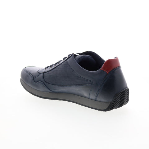 English Laundry Bradley EL2228L Mens Blue Leather Lifestyle Sneakers Shoes