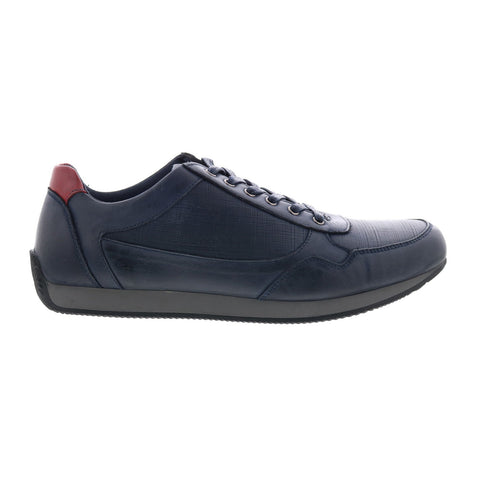English Laundry Bradley EL2228L Mens Blue Leather Lifestyle Sneakers Shoes