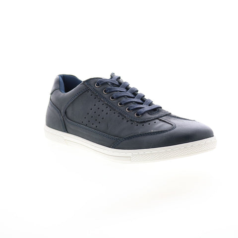 English Laundry Burton EL2389L Mens Blue Leather Lifestyle Sneakers Shoes